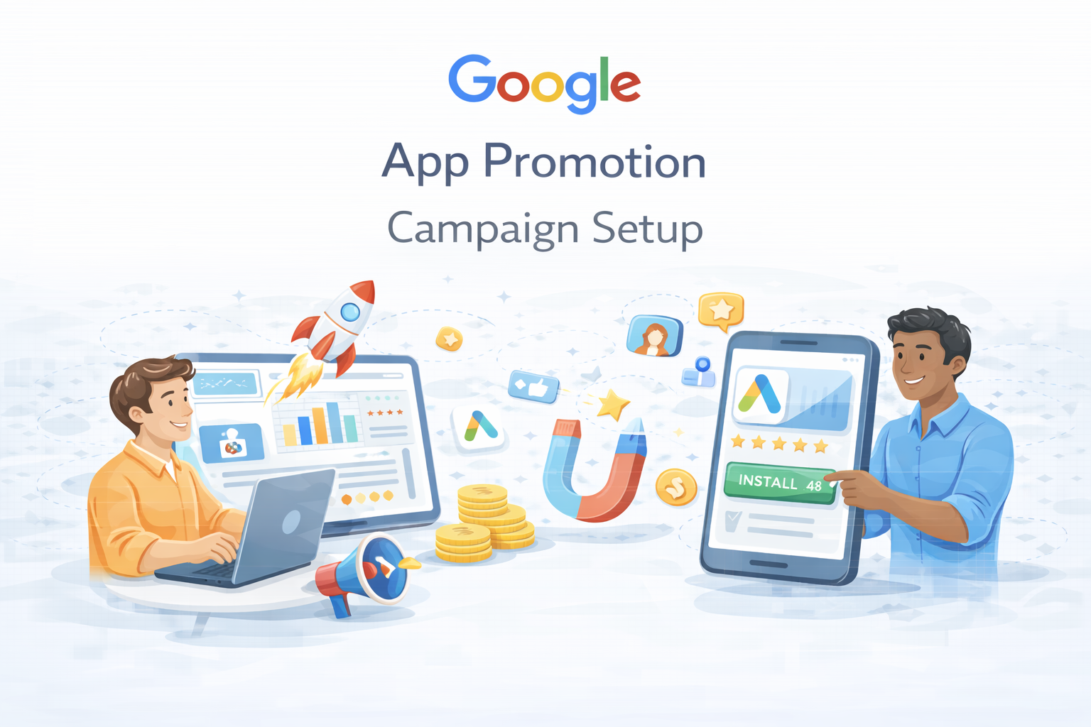 Google App Promotion Campaign Setup - Friendstudio