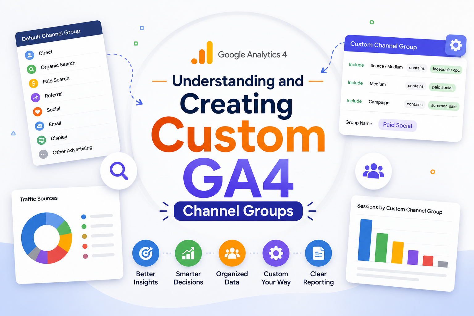 Understanding and Creating Custom GA4 Channel Groups - Friendstudio