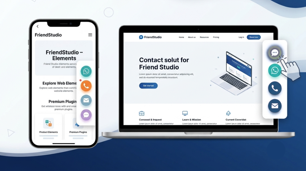 FriendStudio Elements - sticky sidebar contact plugin for WordPress